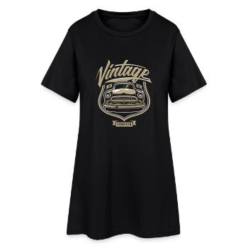Vintage Forever 1956 - Frauen T-Shirt-Kleid - Schwarz - Vorne