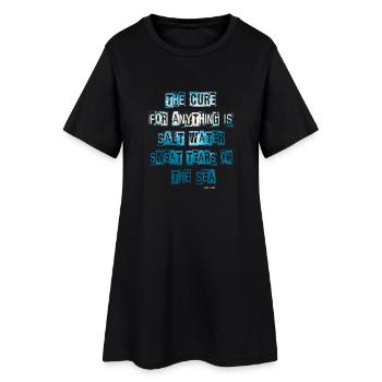 The cure - Frauen T-Shirt-Kleid - Schwarz - Vorne
