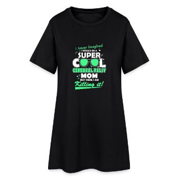 Infirmité motrice cérébrale maman - Robe T-shirt Femme - noir - Devant