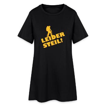 Bergsteiger - Frauen T-Shirt-Kleid - Schwarz - Vorne