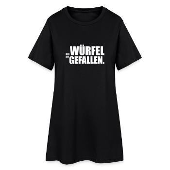 Der Würfel ist gefallen - Robe T-shirt Femme - noir - Devant