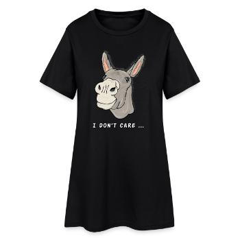âne l’animal de zoo têtu et intelligent - Robe T-shirt Femme - noir - Devant