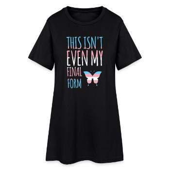 Mois de la fierté LGBT - Transgenre - Robe T-shirt Femme - noir - Devant