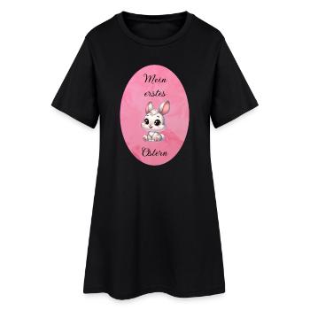 mein erstes Ostern - Frauen T-Shirt-Kleid - Schwarz - Vorne