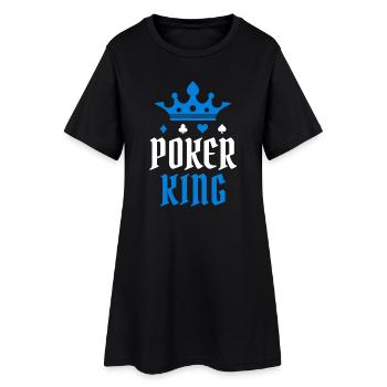 Joueurs professionnels jouer casino poker roi poker tour - Robe T-shirt Femme - noir - Devant