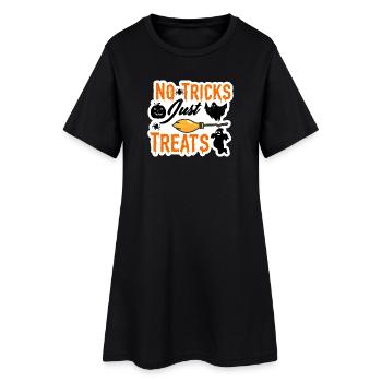 Pas d’astuces, juste des friandises Design d’Halloween - Robe T-shirt Femme - noir - Devant