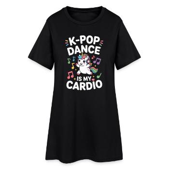 K-Pop Dance Funny Korea - Women’s T-Shirt Dress - black - Front