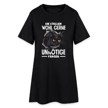 They probably like to ask unnecessary questions - Women’s T-Shirt Dress - black - Front