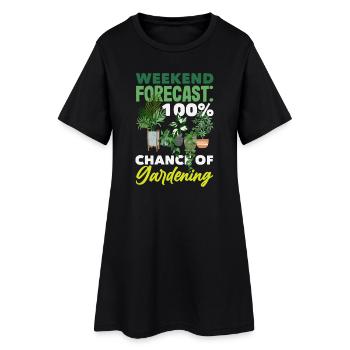 Cadeaux pour les jardins et les amoureux des plantes - Robe T-shirt Femme - noir - Devant