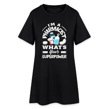 Apotheker Pharmazeutisch-technischer - Frauen T-Shirt-Kleid - Schwarz - Vorne