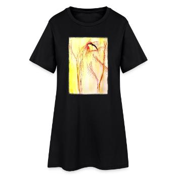 guêpier - Robe T-shirt Femme - noir - Devant