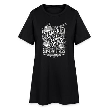 Ramen pour l’âme - Robe T-shirt Femme - noir - Devant