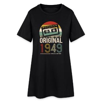1949 anniversaire 1949 né en 1949 anniversaire - Robe T-shirt Femme - noir - Devant
