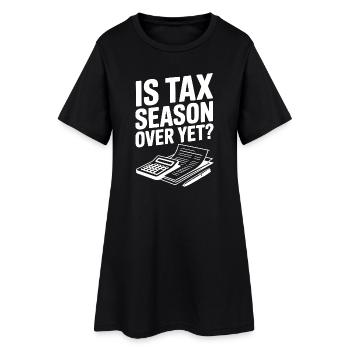 La saison des impôts est-elle terminée ? - Robe T-shirt Femme - noir - Devant