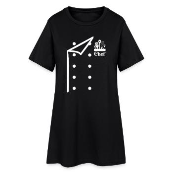 Chef chef drôle Chef Boulanger Chef Uniforme avec outils - Robe T-shirt Femme - noir - Devant