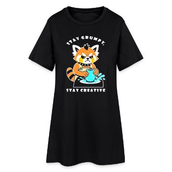 Stay Creative Pottery Panda - Robe T-shirt Femme - noir - Devant