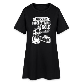 Fire Brigade Grandpa - Women’s T-Shirt Dress - black - Front