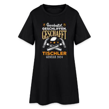 Tischler Geselle Geschafft - Frauen T-Shirt-Kleid - Schwarz - Vorne