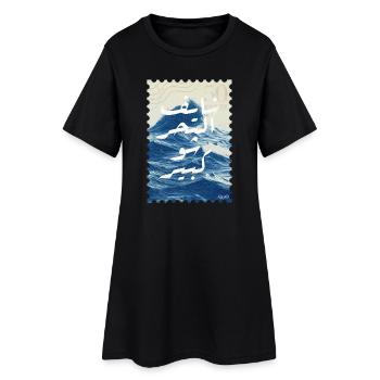 Fairuz | Nostalgie arabe - Robe T-shirt Femme - noir - Devant