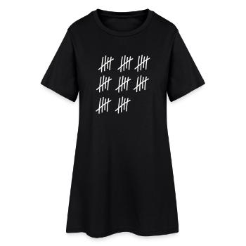 40 coups / / 40 fois / / Anniversaire / / cadeau - Robe T-shirt Femme - noir - Devant
