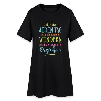 Erzieher - Kleine Wunder - Frauen T-Shirt-Kleid - Schwarz - Vorne