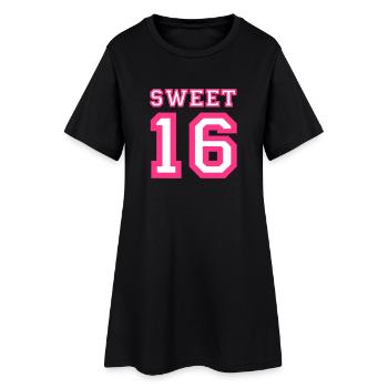 BONBON 16 - Robe T-shirt Femme - noir - Devant