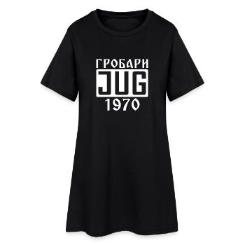 Grobari Jug - Robe T-shirt Femme - noir - Devant