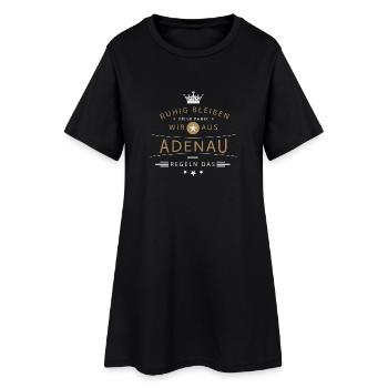 Adenau cooles Souvenir und witziges Andenken Shirt - Frauen T-Shirt-Kleid - Schwarz - Vorne