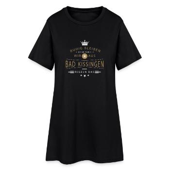 Bad Kissingen cooles Souvenir und witziges - Frauen T-Shirt-Kleid - Schwarz - Vorne