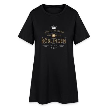 Böblingen cooles Souvenir und witziges Andenken - Frauen T-Shirt-Kleid - Schwarz - Vorne