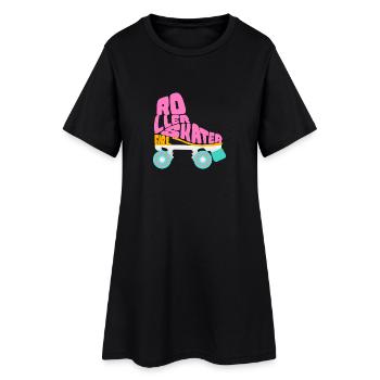 Roller Roller Roller Roller Cadeau - Robe T-shirt Femme - noir - Devant