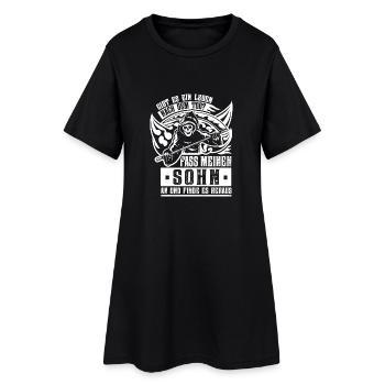 Leben nach dem Tod Sohn - Frauen T-Shirt-Kleid - Schwarz - Vorne