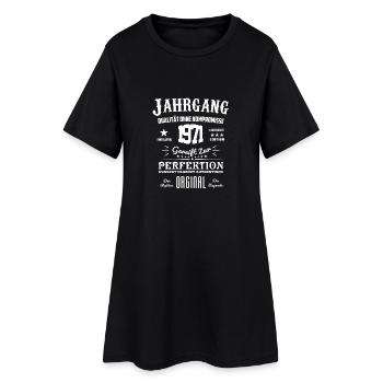 Original Jahrgang 1971 - Frauen T-Shirt-Kleid - Schwarz - Vorne