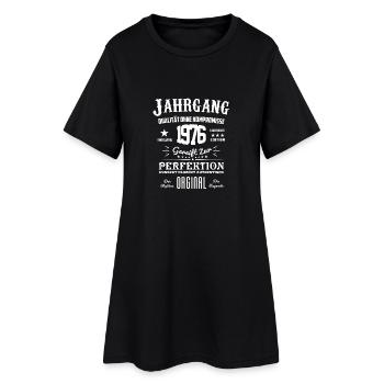 Original Jahrgang 1976 - Frauen T-Shirt-Kleid - Schwarz - Vorne