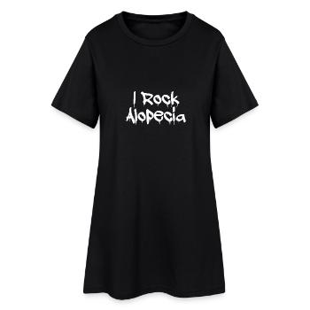 I rock Alopecia - Robe T-shirt Femme - noir - Devant