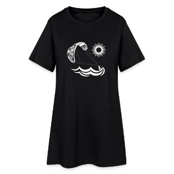 Kitesurf - Kitesurf - Kitesurf - Cadeau - Robe T-shirt Femme - noir - Devant