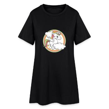 Licorne - Licorne - Robe T-shirt Femme - noir - Devant