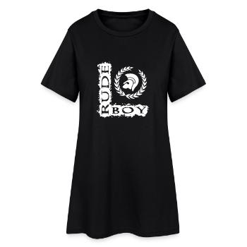 Rude Boy Skinhead Angleterre 1969 Oi Ska Punk Shirt - Robe T-shirt Femme - noir - Devant