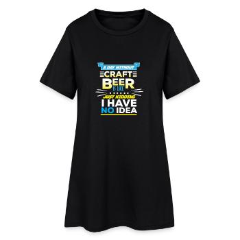 Funny Toasts - Drôle de motif de bière artisanale - Robe T-shirt Femme - noir - Devant