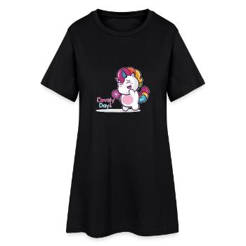 Belle journée! - Robe T-shirt Femme - noir - Devant