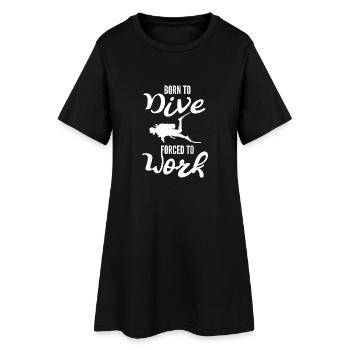 Plongée - Plongée sous-marine - Plongée sous-marine - Travail - Robe T-shirt Femme - noir - Devant
