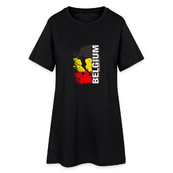 Équipe nationale de Belgique de football - Cadeau - Robe T-shirt Femme - noir - Devant
