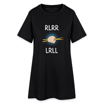 Drummer Schlagzeuger - Paradiddle - eigene Band - Frauen T-Shirt-Kleid - Schwarz - Vorne