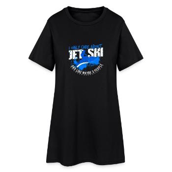 Je ne suis intéressé que par la mer des sports nautiques de Jet Ski - Robe T-shirt Femme - noir - Devant