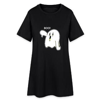 BOO - Ghost - Ghost - Spooky - Cadeau - Robe T-shirt Femme - noir - Devant