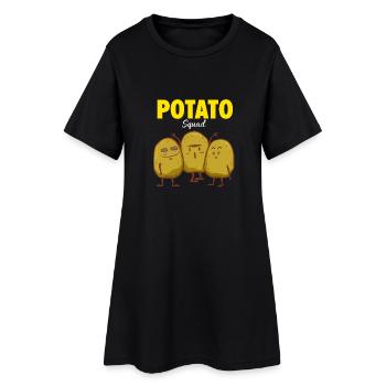 Kartoffel Team - Freunde - Potato - Freundschaft - Frauen T-Shirt-Kleid - Schwarz - Vorne