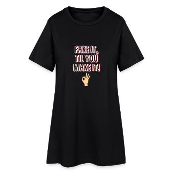 Fais-le, jusqu'à ce que tu le fasses! Cadeau - dictons - Robe T-shirt Femme - noir - Devant