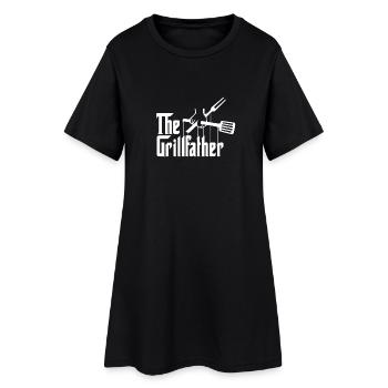 The Grillfather - Shirt for grilling - Women’s T-Shirt Dress - black - Front