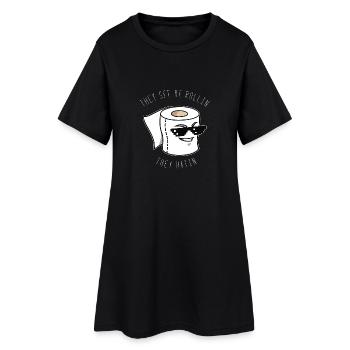 They See Me Rollin - papier toilette - lunettes de soleil - Robe T-shirt Femme - noir - Devant