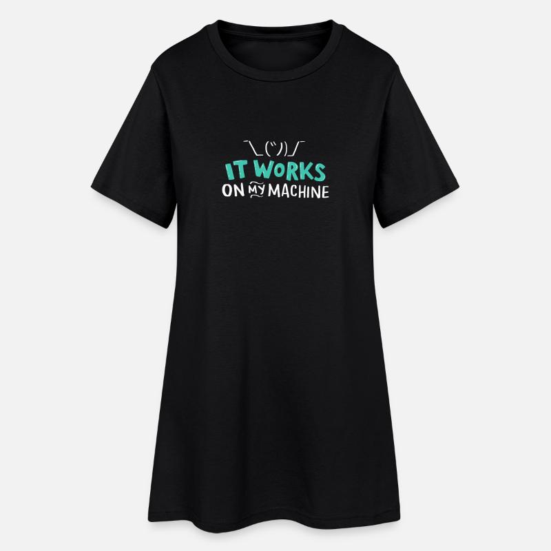 Programmer Coder Computer Science Developer T-Shirt - Women’s T-Shirt Dress - black